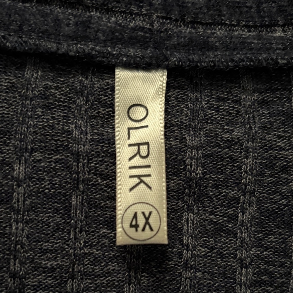 Olrik Navy Blue Button Up Cardigan Size 4X - Picture 4 of 8